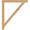 Ekena Millwork Traditional Arts & Crafts Smooth Bracket, Western Red Cedar, 3 1/2"W x 42"D x 48"H BKT04X42X48TRA03SWR - alternate 2